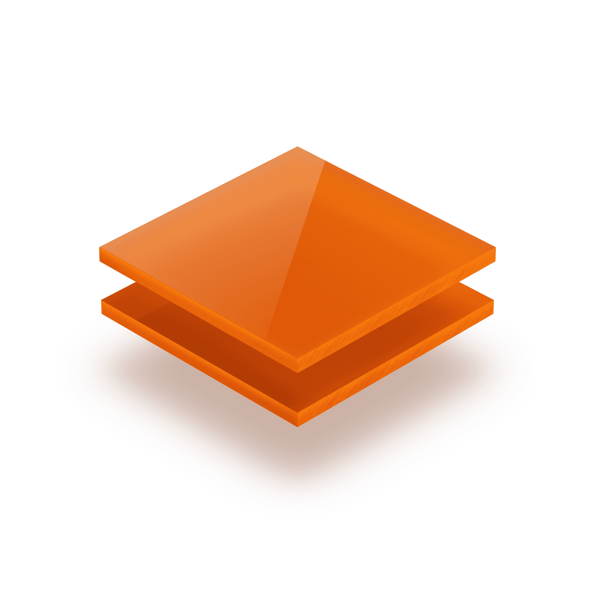 Metacrilato opalino naranja