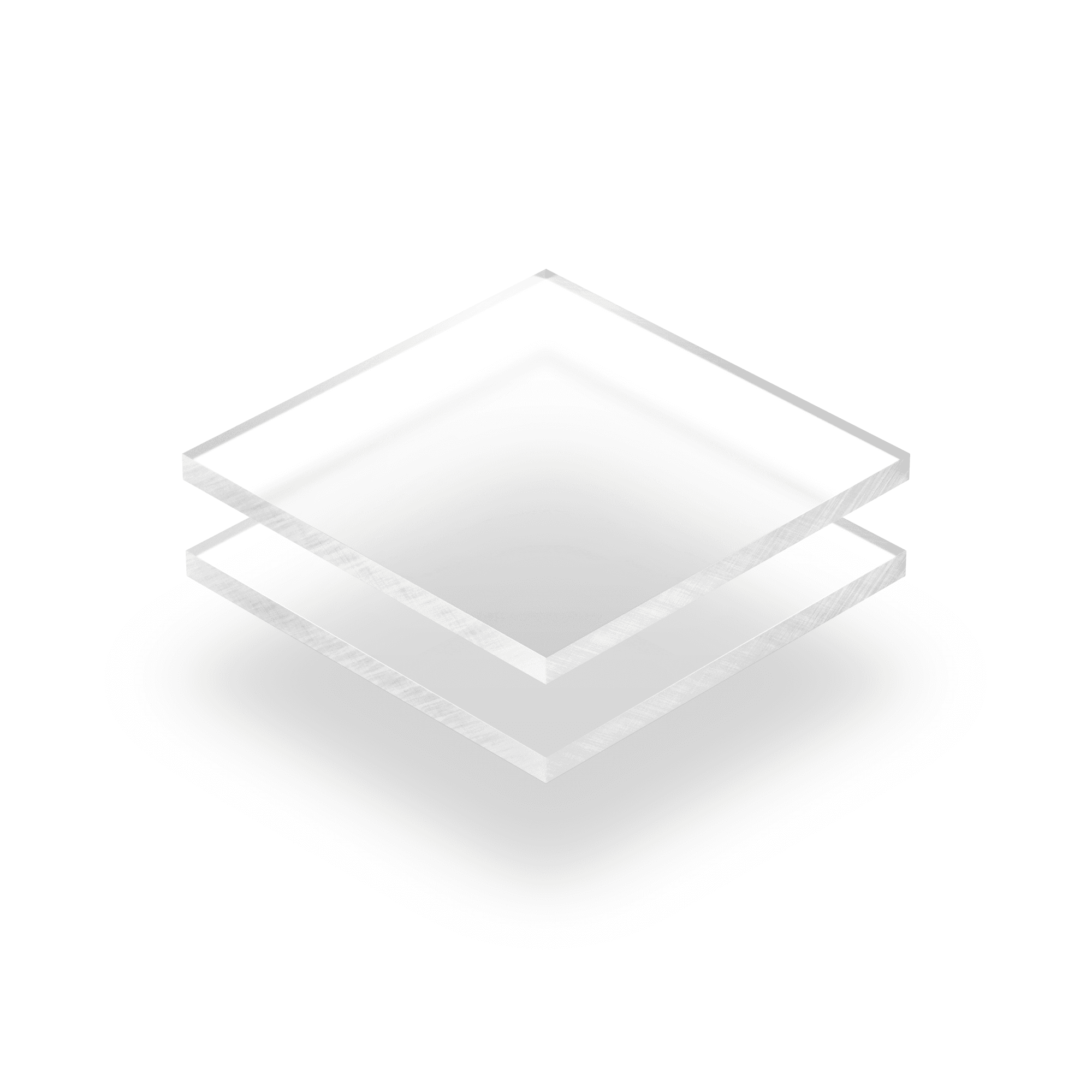 Metacrilato transparente como el hielo