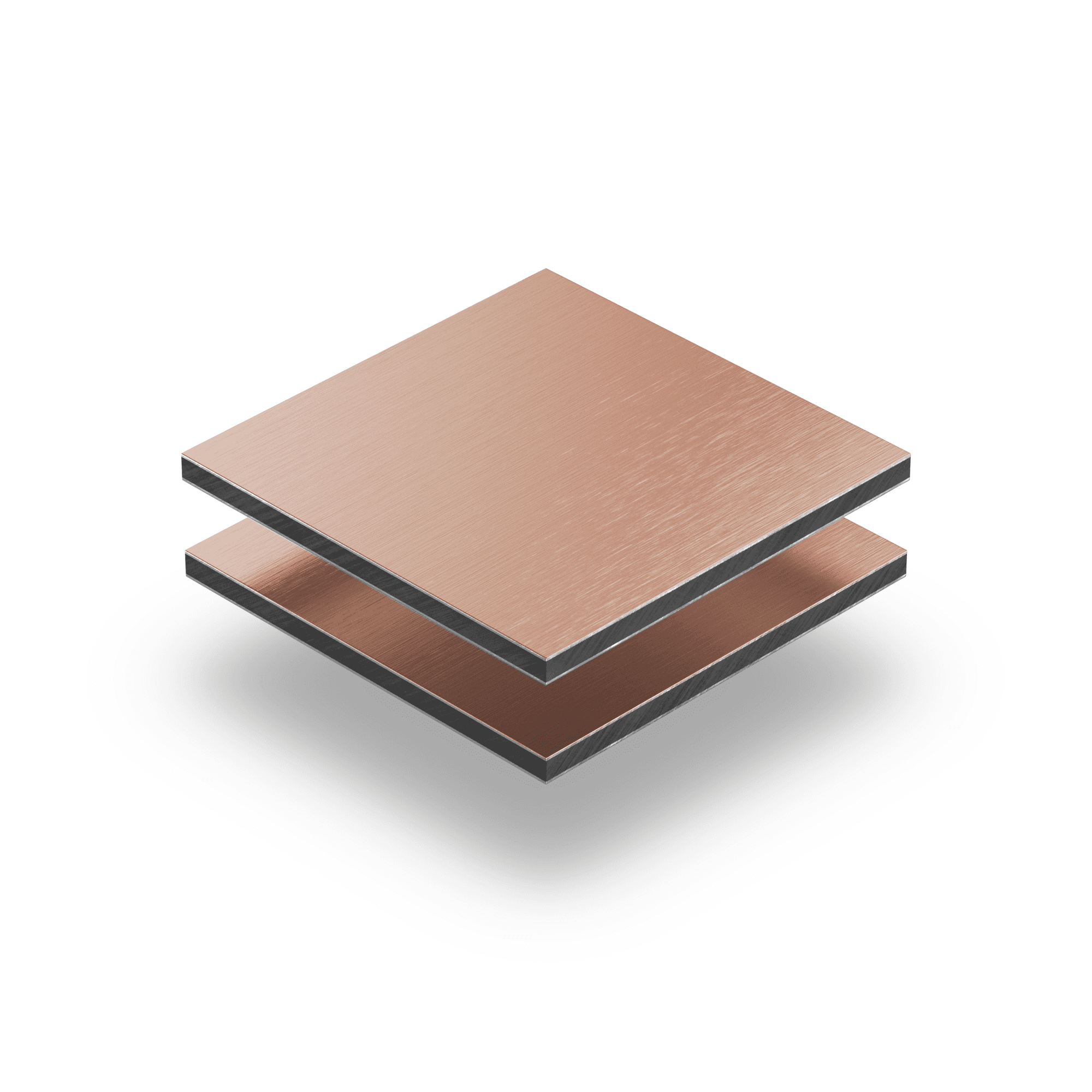 Alupanel cobre cepillado