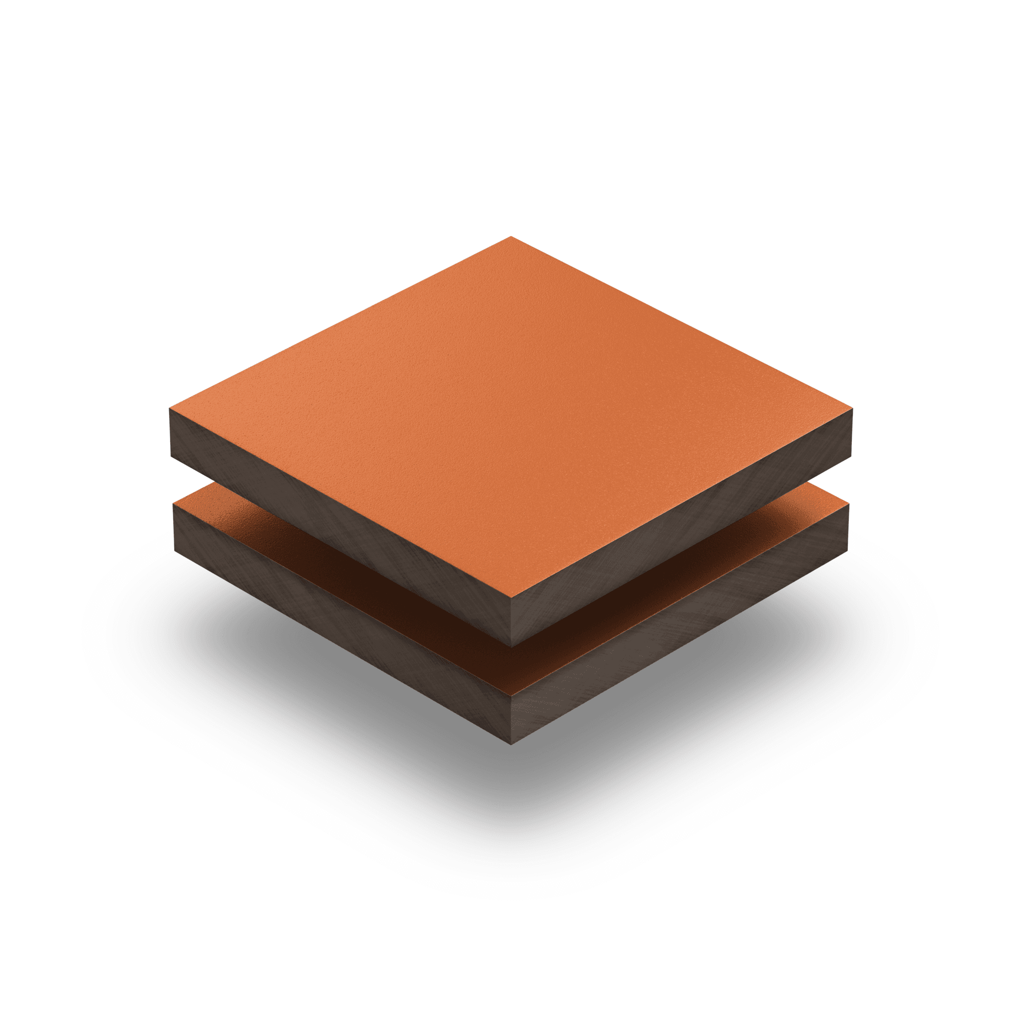 HPL Platte textura 6 mm naranja señales RAL2010