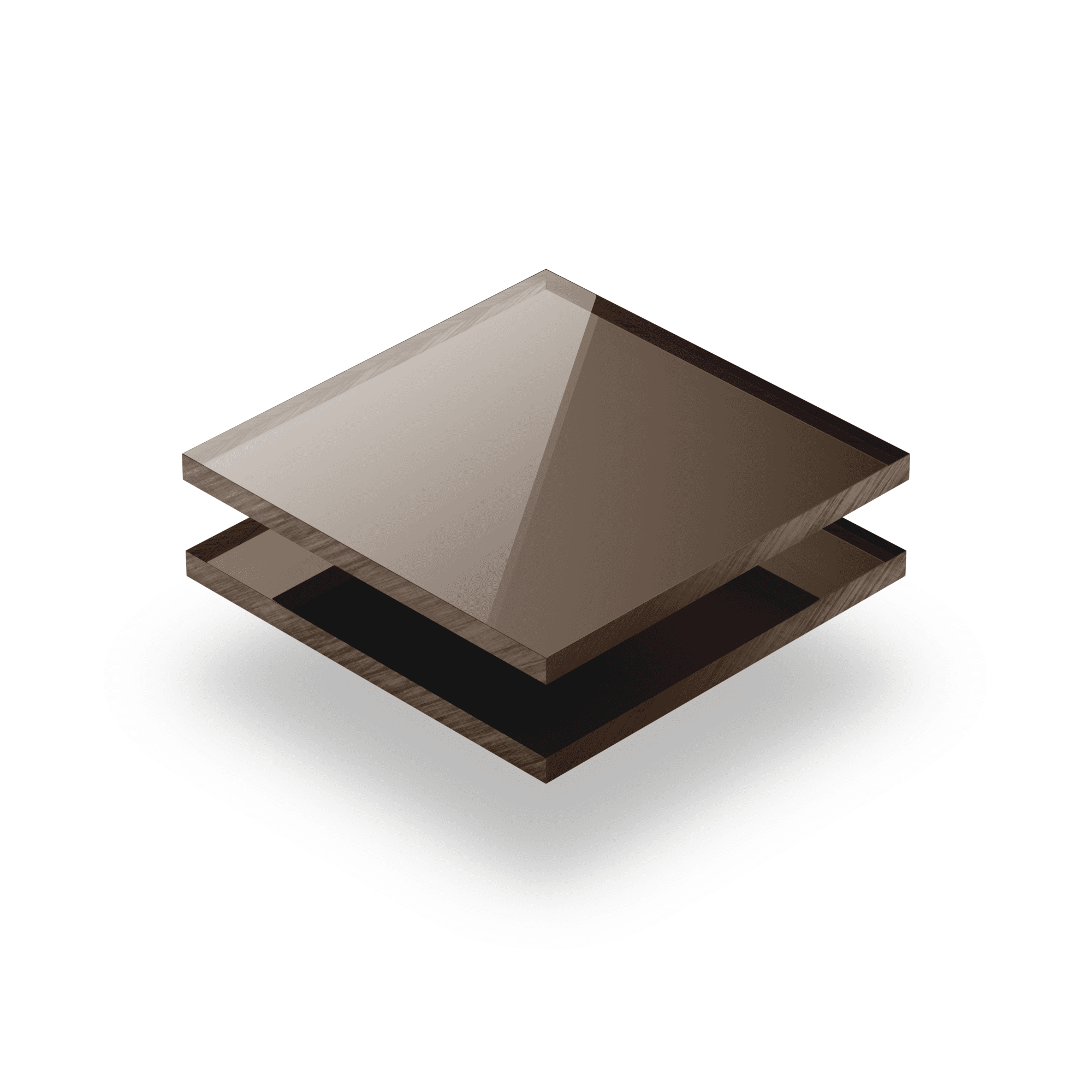 Metacrilato espejo bronce