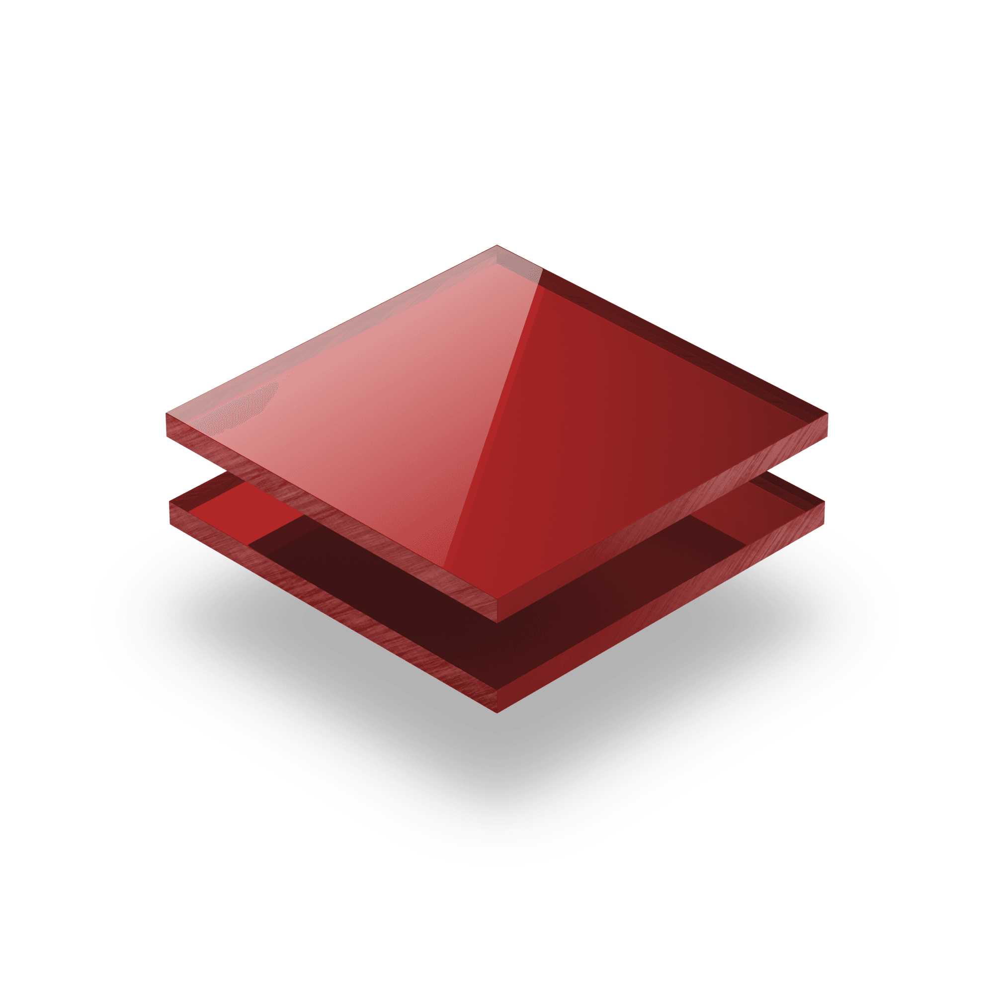 Metacrilato espejo rojo