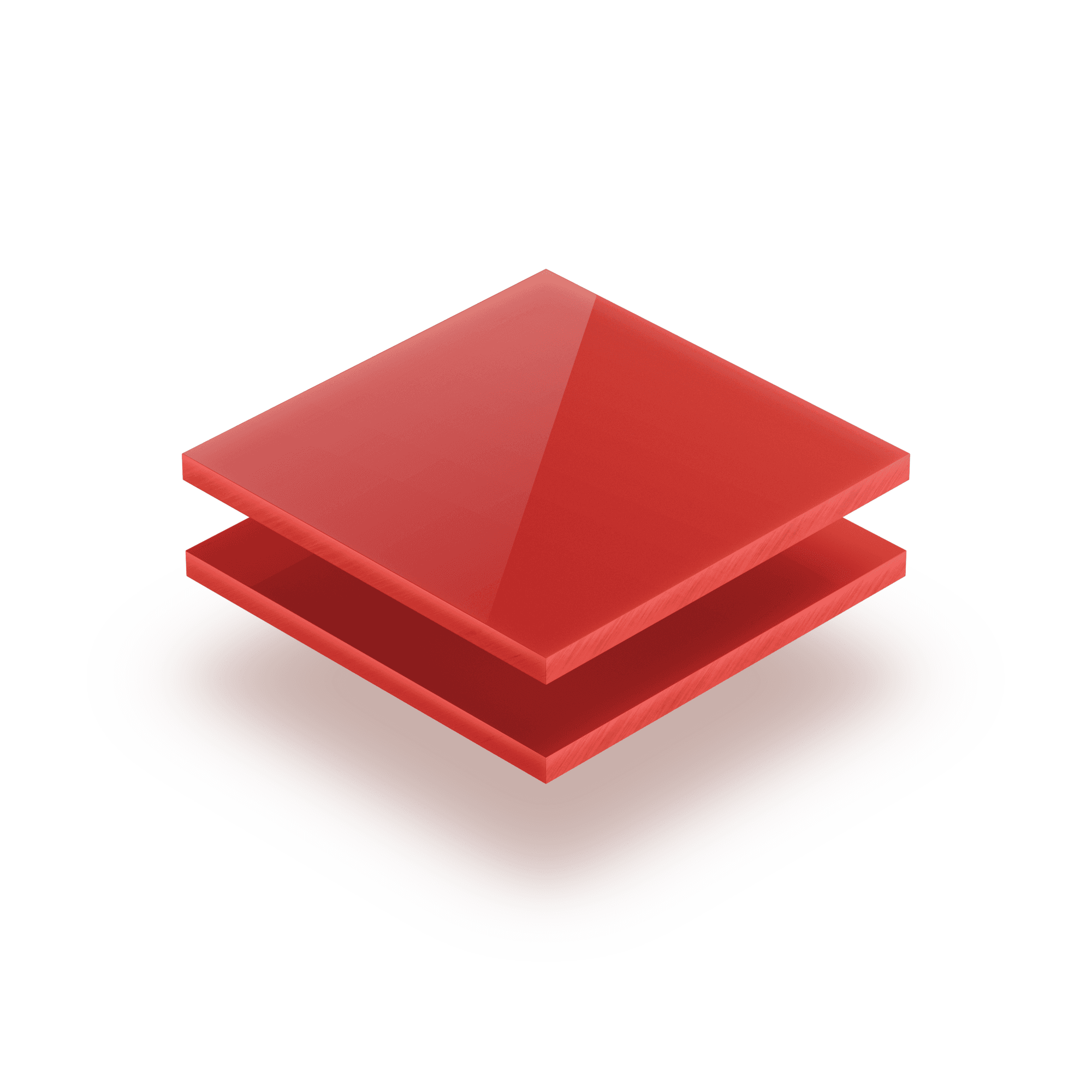 Metacrilato opalino rojo
