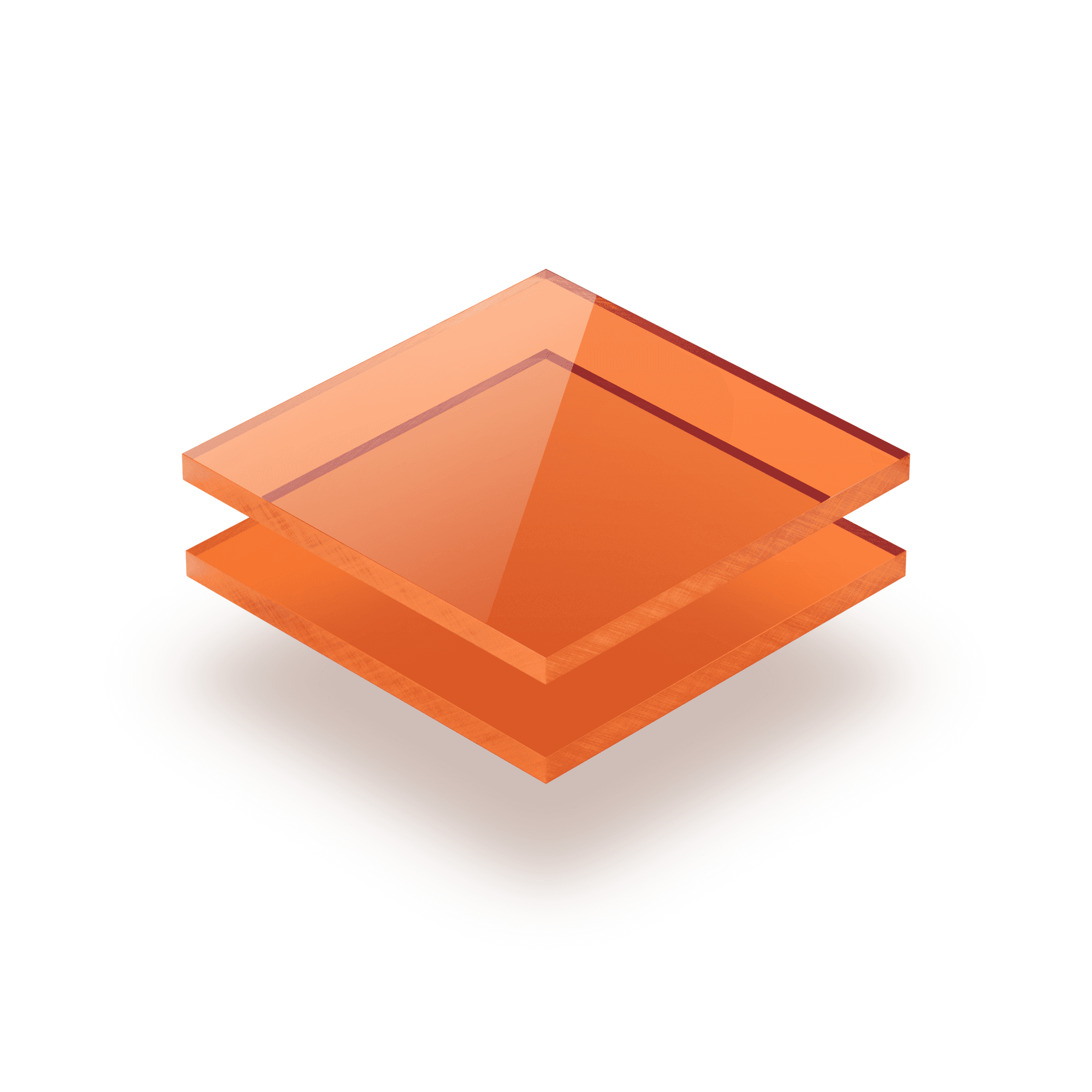 Metacrilato tintado naranja