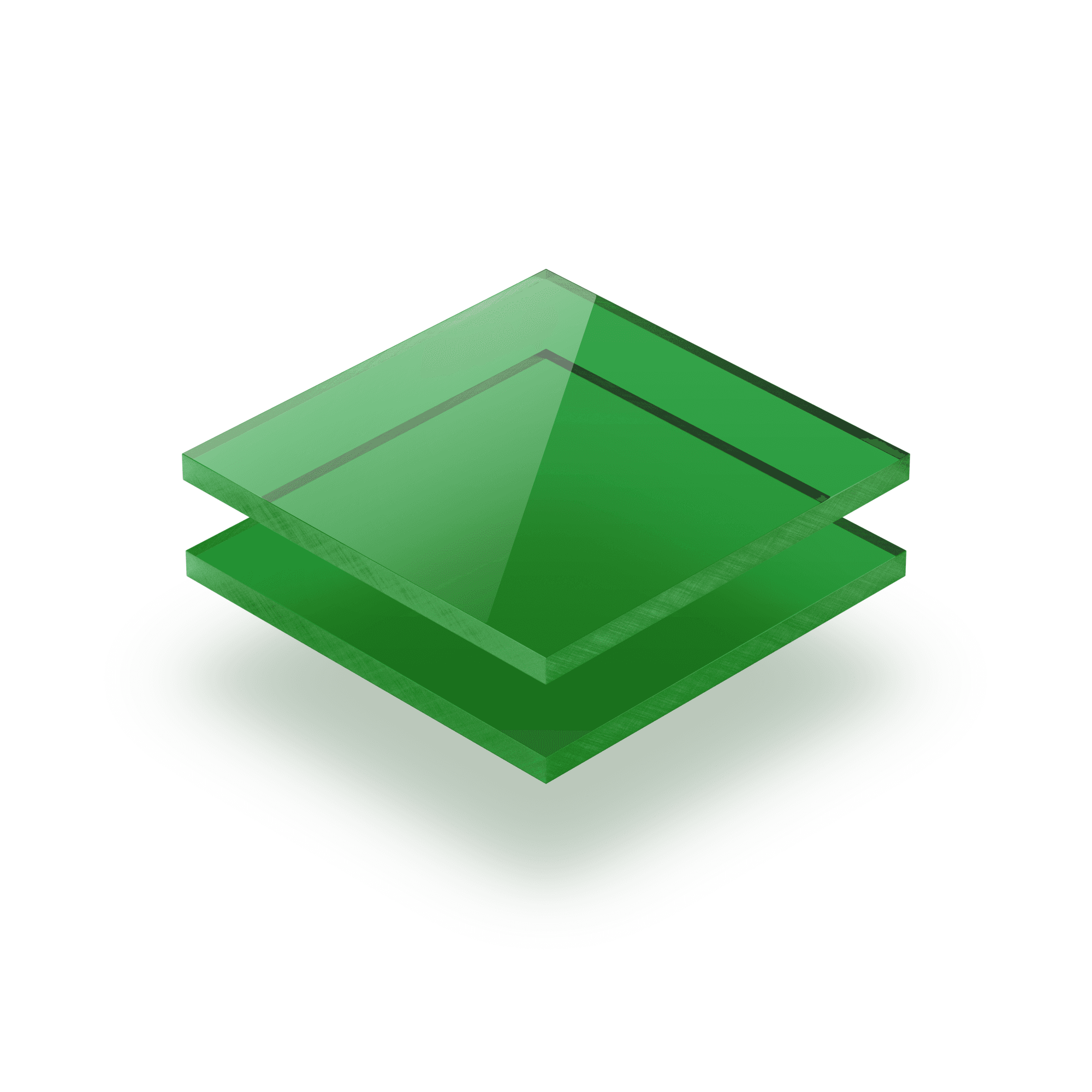 Metacrilato tintado verde