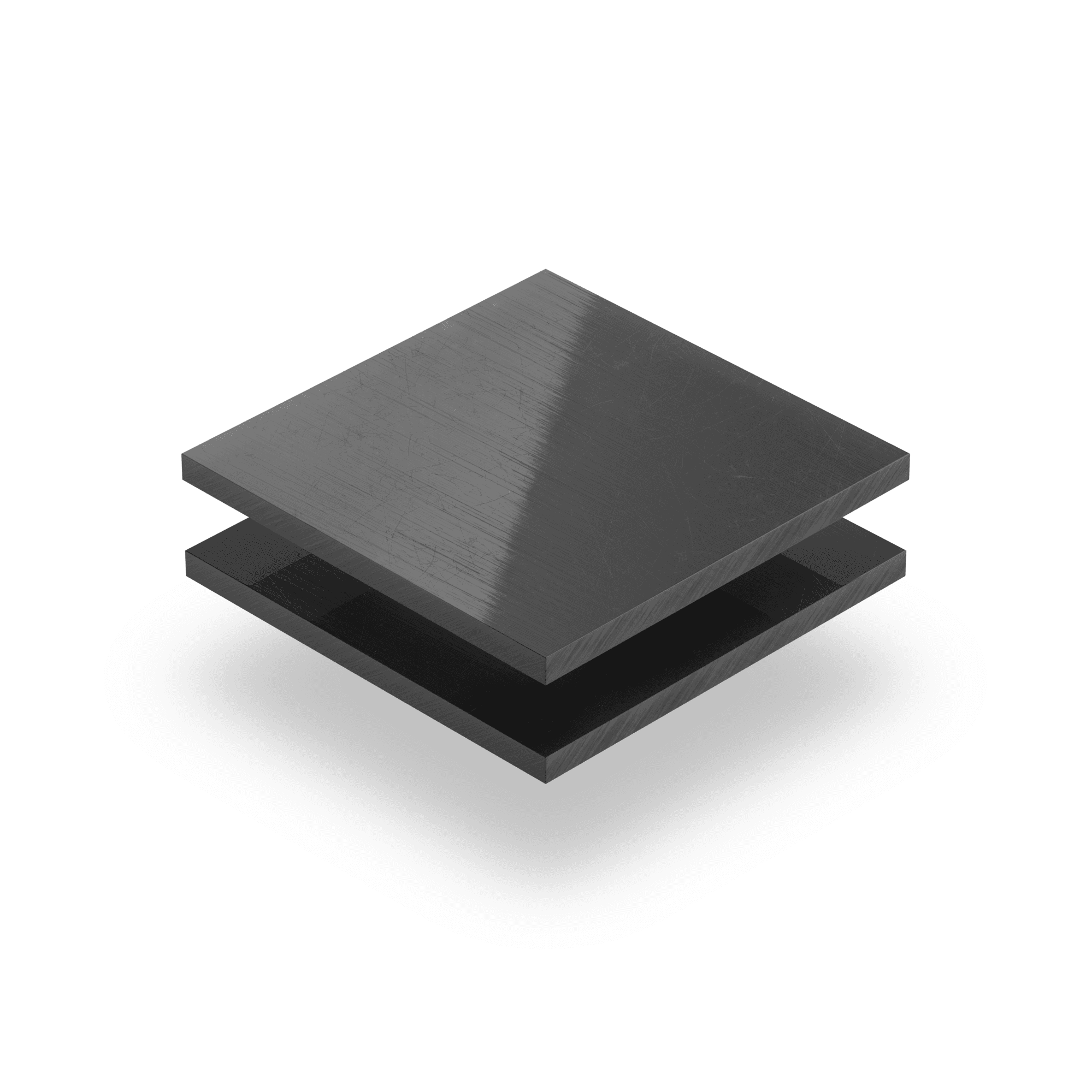 PVC duro gris oscuro