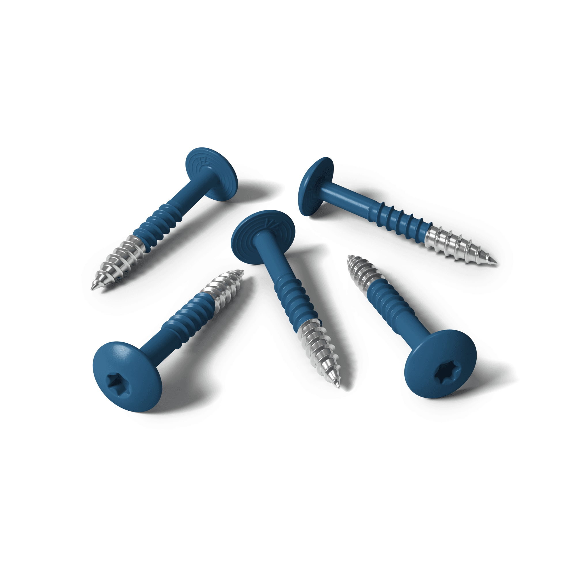 Tornillo HPL azul genciana RAL 5010