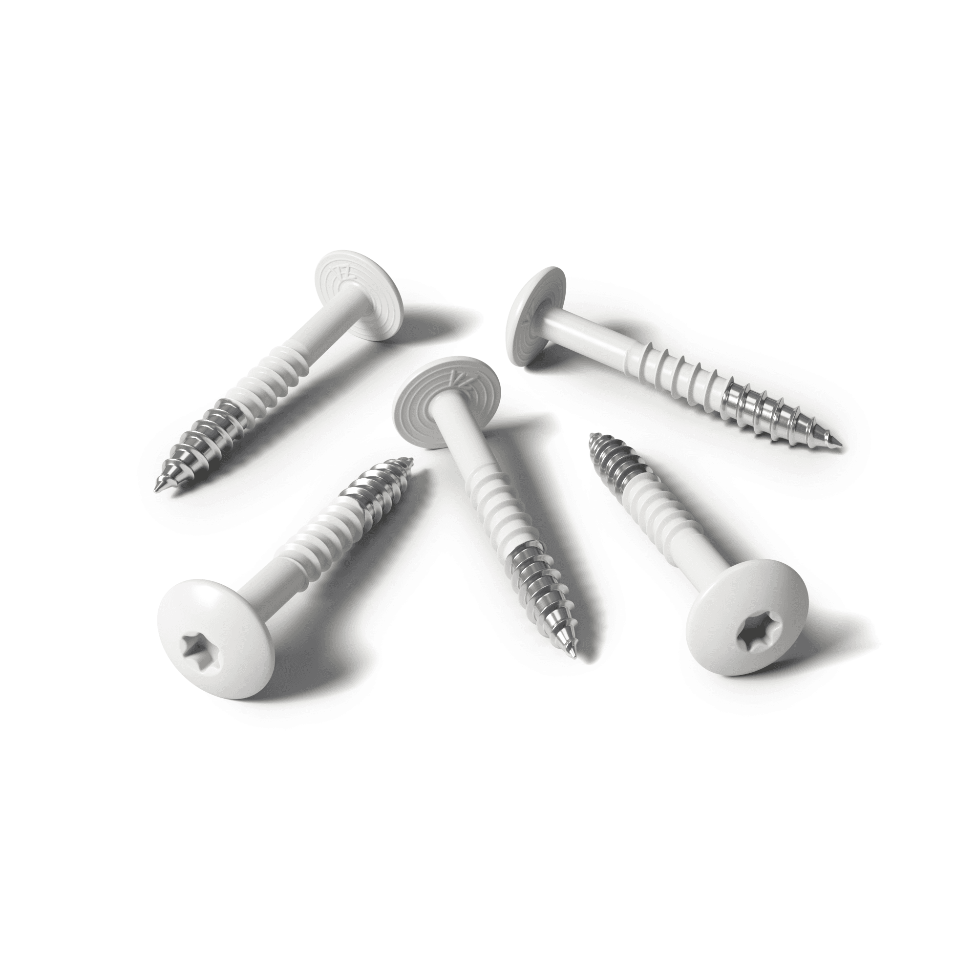 Tornillo HPL blanco RAL 9010