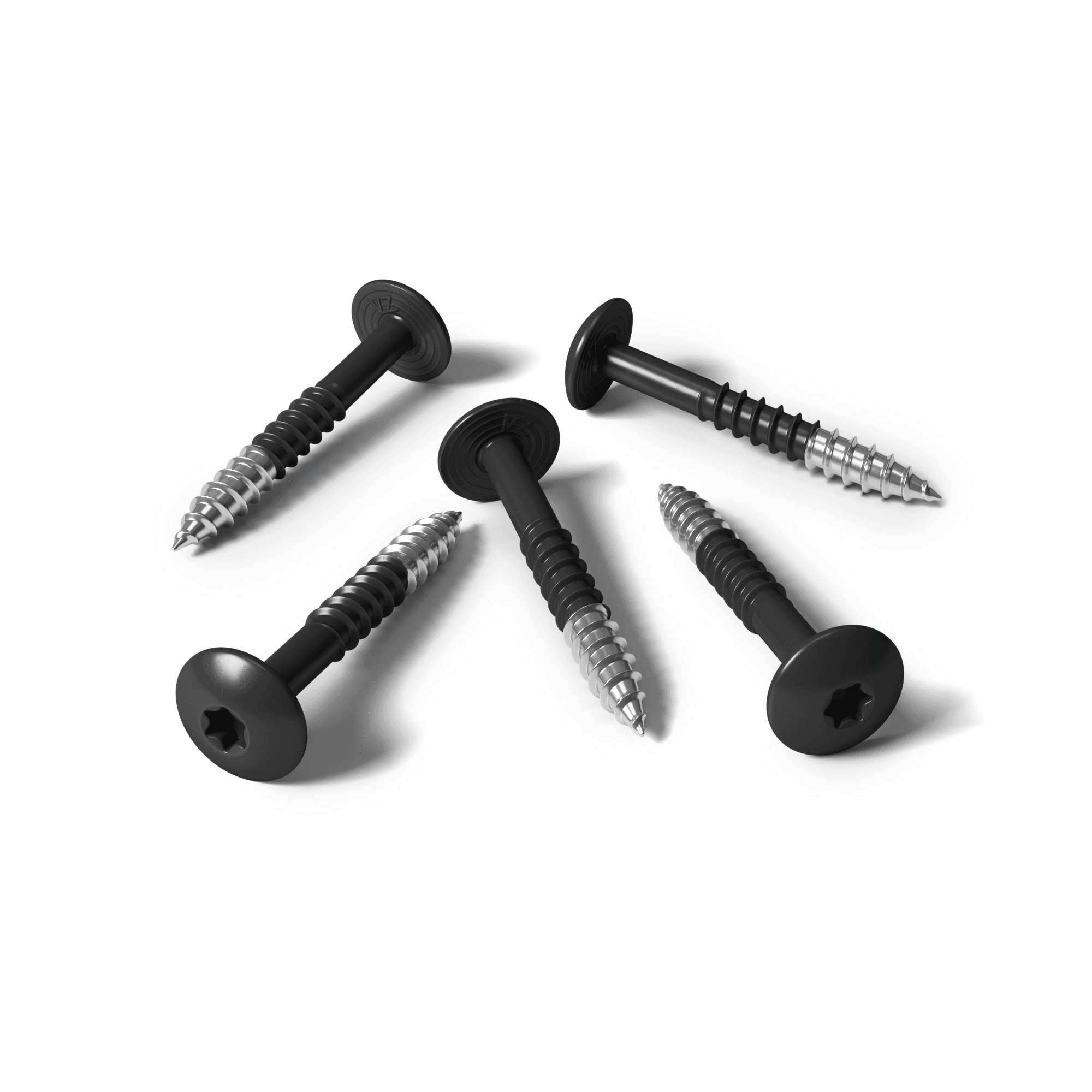 Tornillo HPL negro RAL 9005