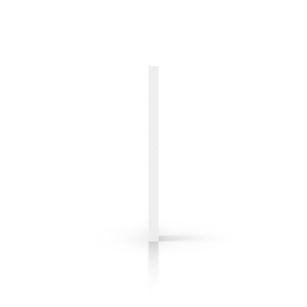 Lado de la placa PVC rigido blanco