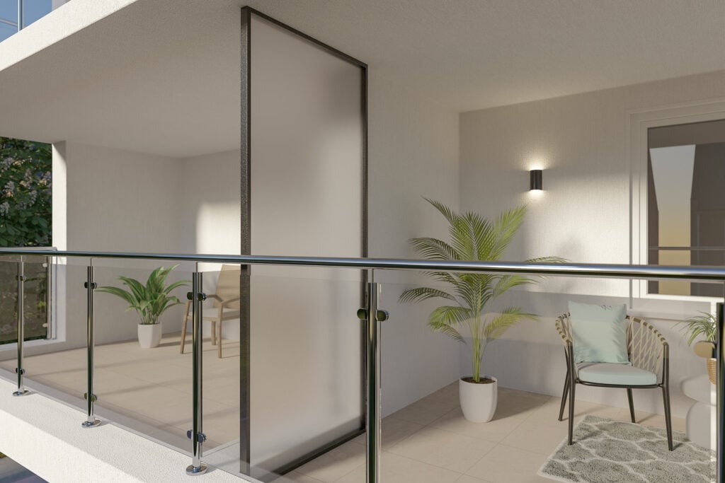 Separador de balcón de plástico | Perfecto a medida