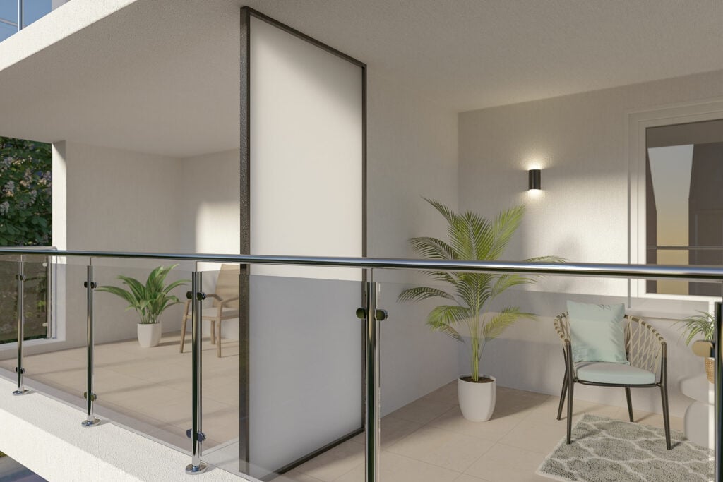 Separador de balcón de plástico | Perfecto a medida