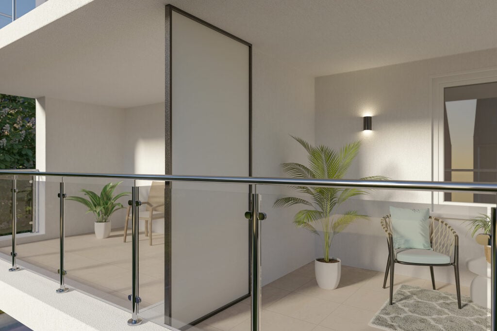 Separador de balcón de plástico | Perfecto a medida